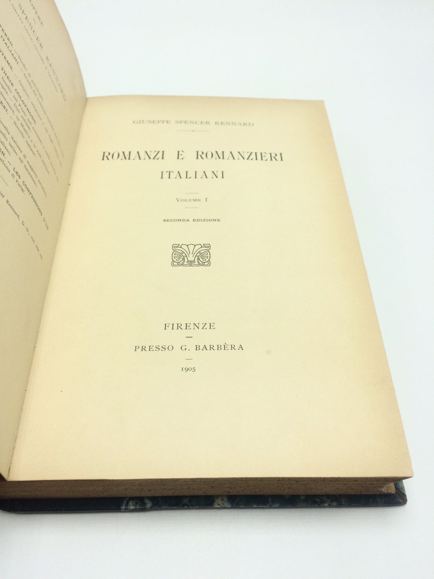 Romanzi e Romanzieri Italiani, Volumes 1 and 2