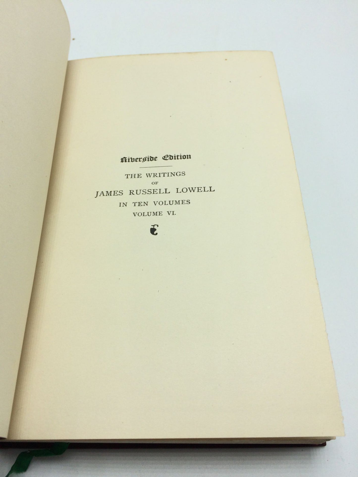 The Writings of James Russell Lowell, Prose and Poetical, complete in 10 volumes (Riverside Edition)