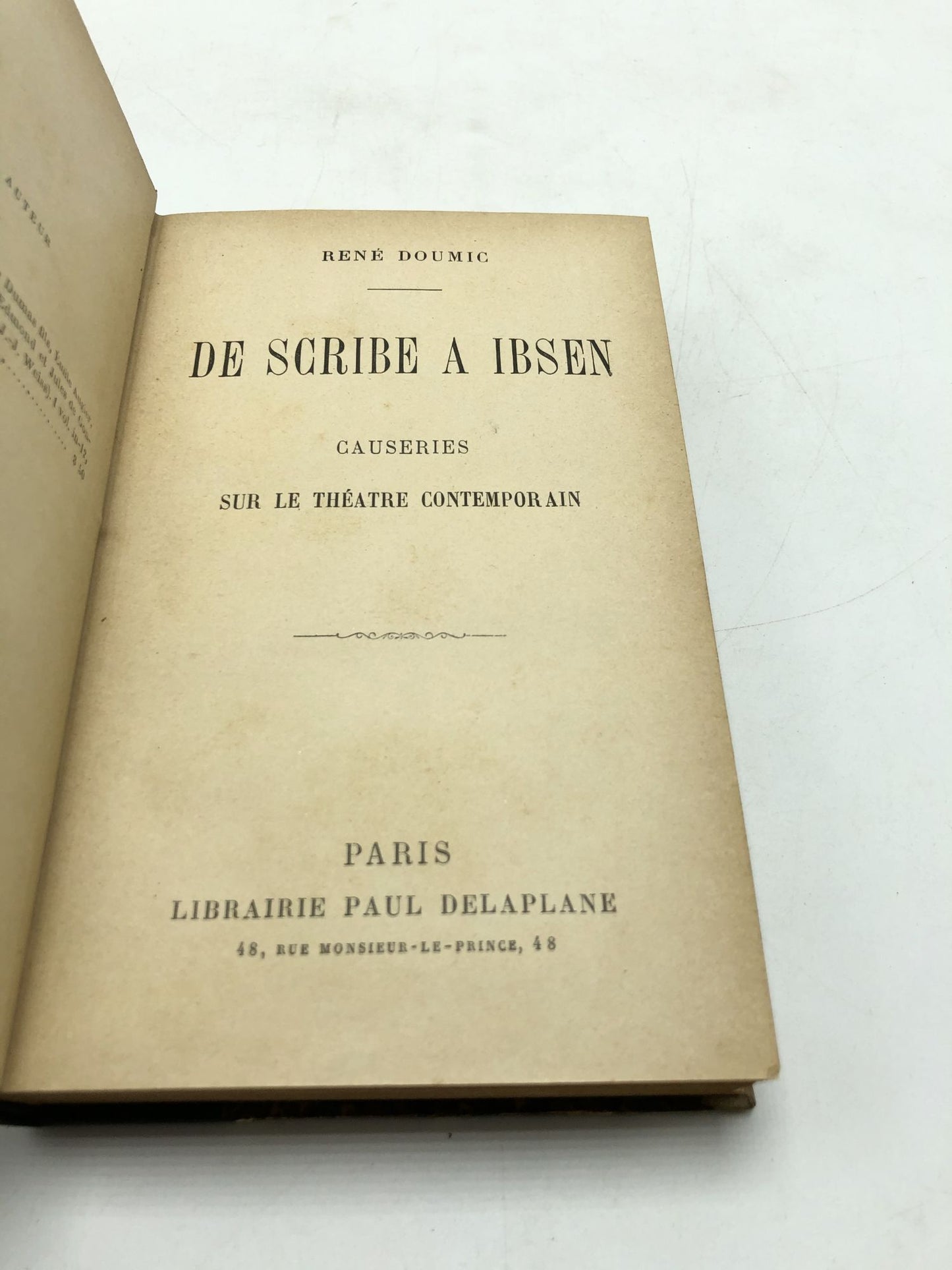De Scribe a Ibsen