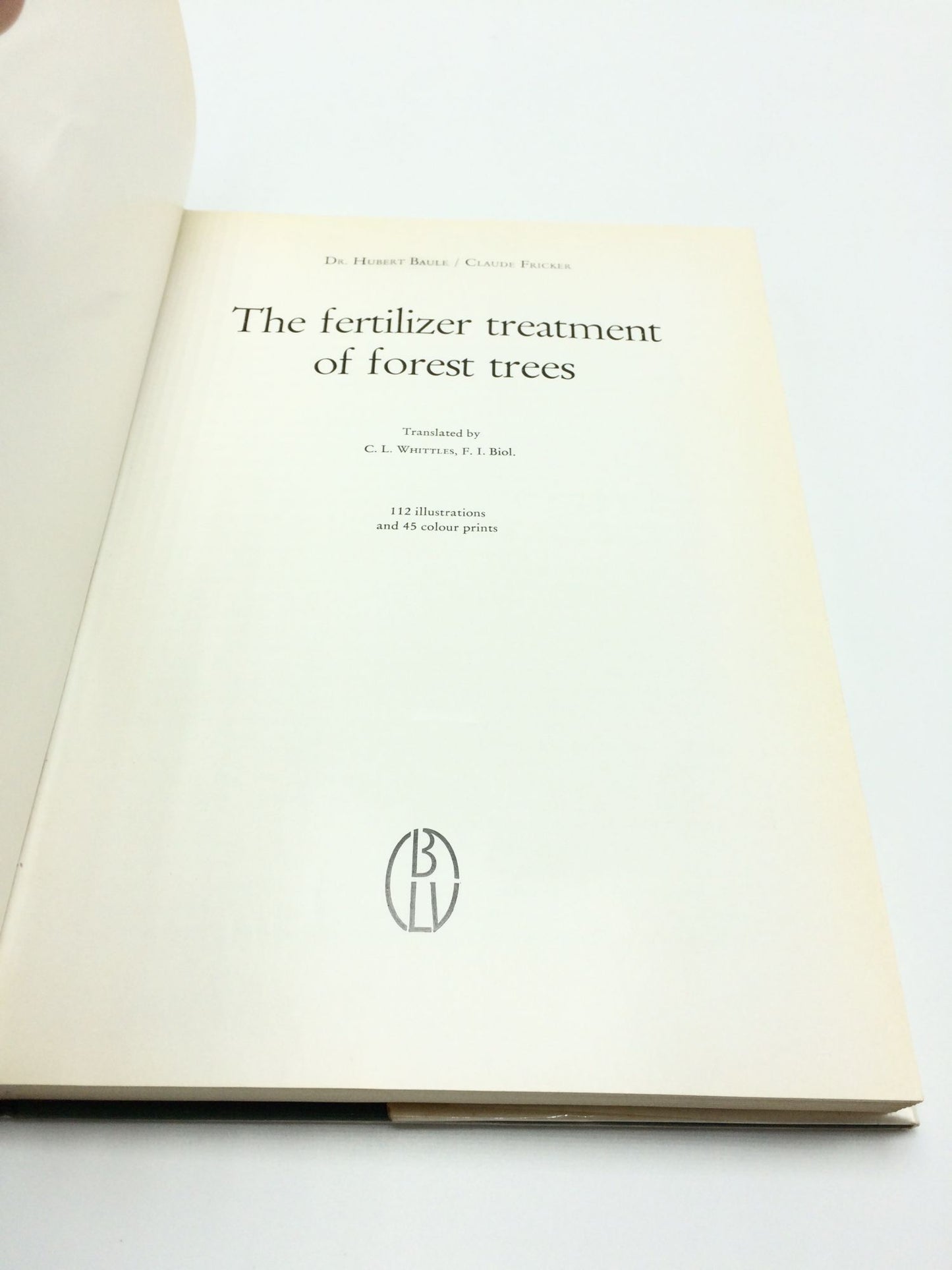 The Fertilizer Treatment of Forest Trees