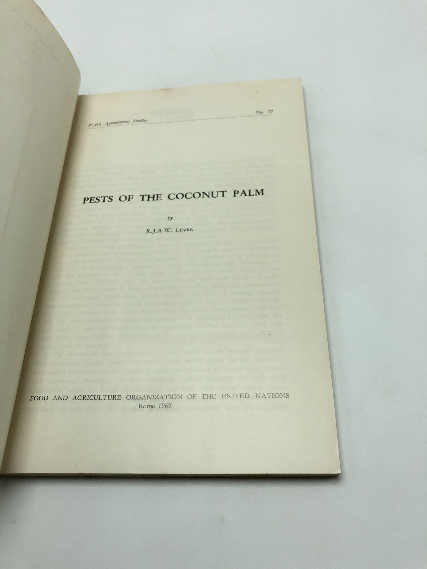 Pests of the Coconut Palm