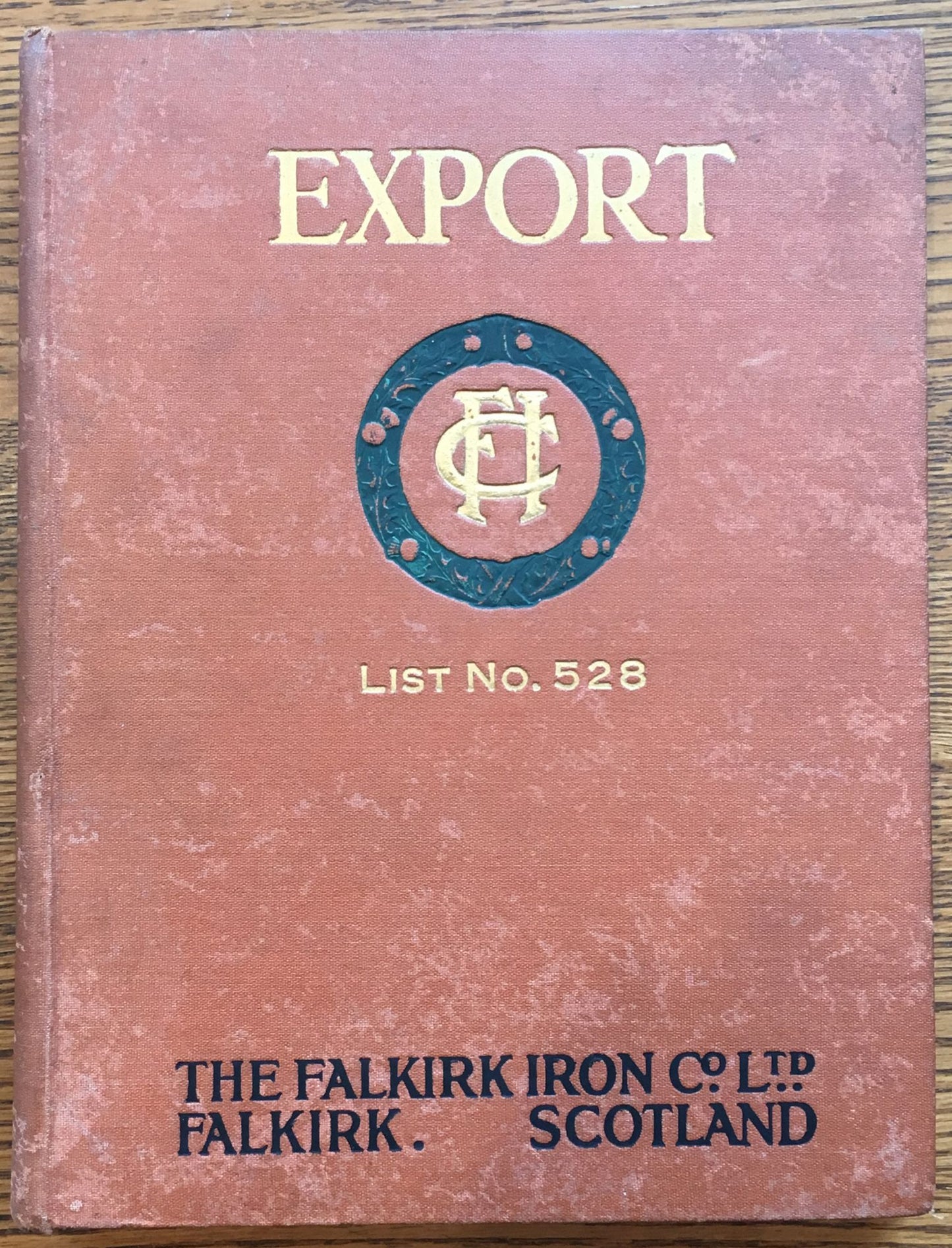 The Falkirk Iron Company, Export List No. 528