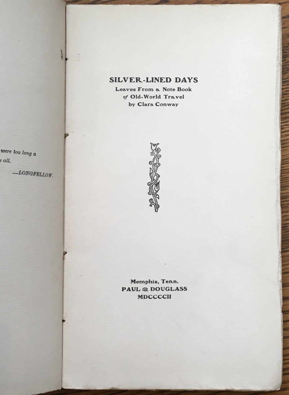 Silver-Lined Days: Leaves From a Note Book of Old-World Travel