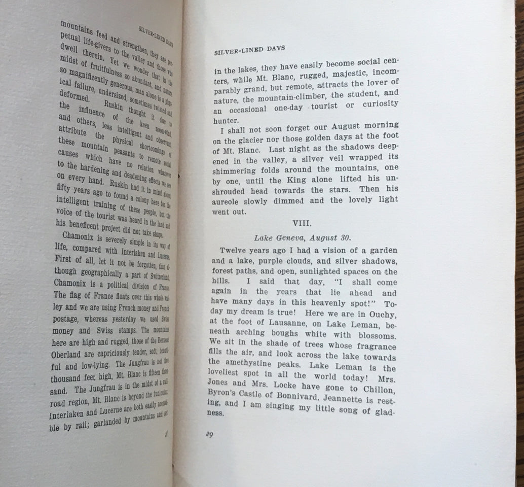 Silver-Lined Days: Leaves From a Note Book of Old-World Travel