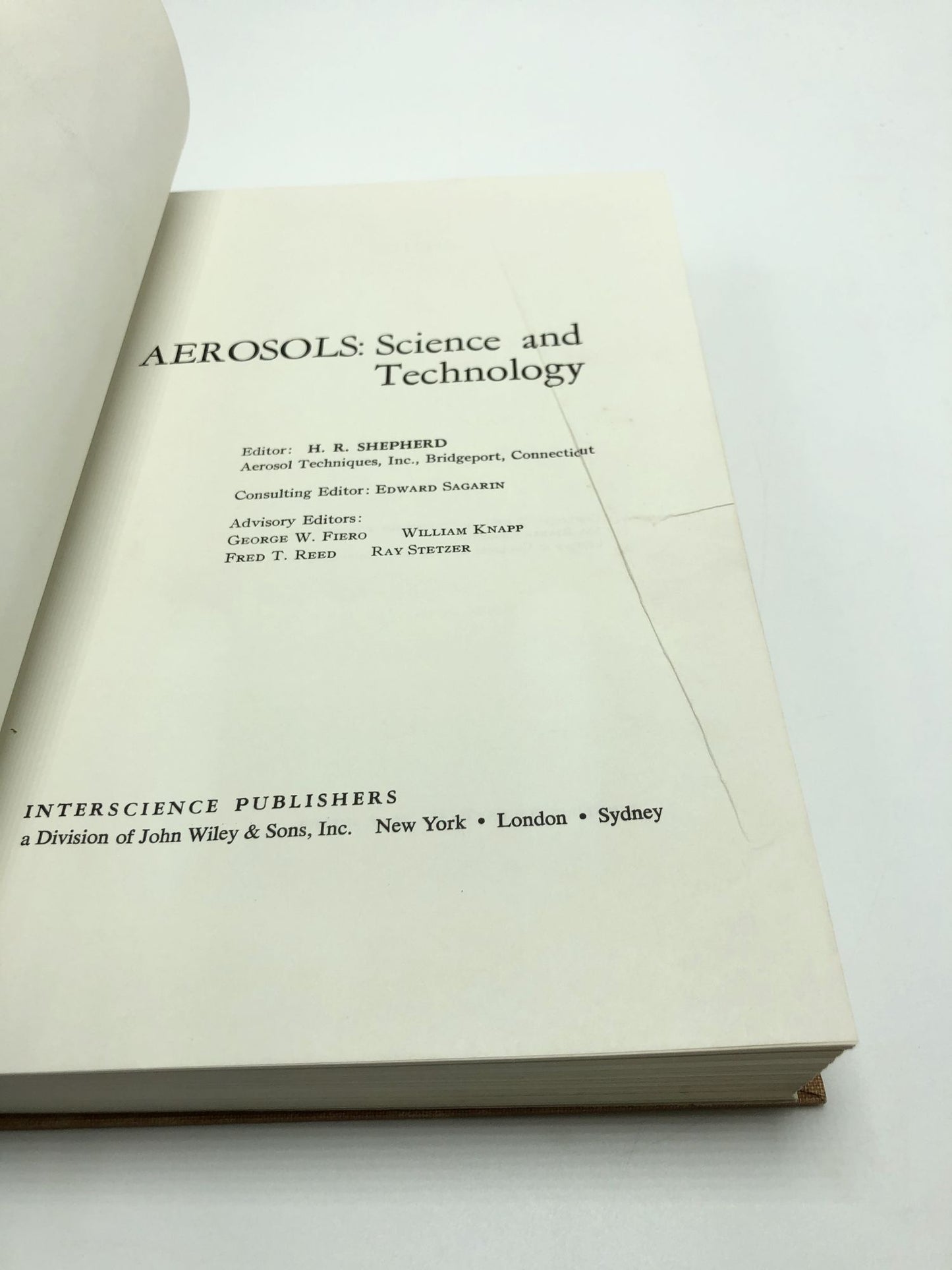 Aerosols: Science and Technology