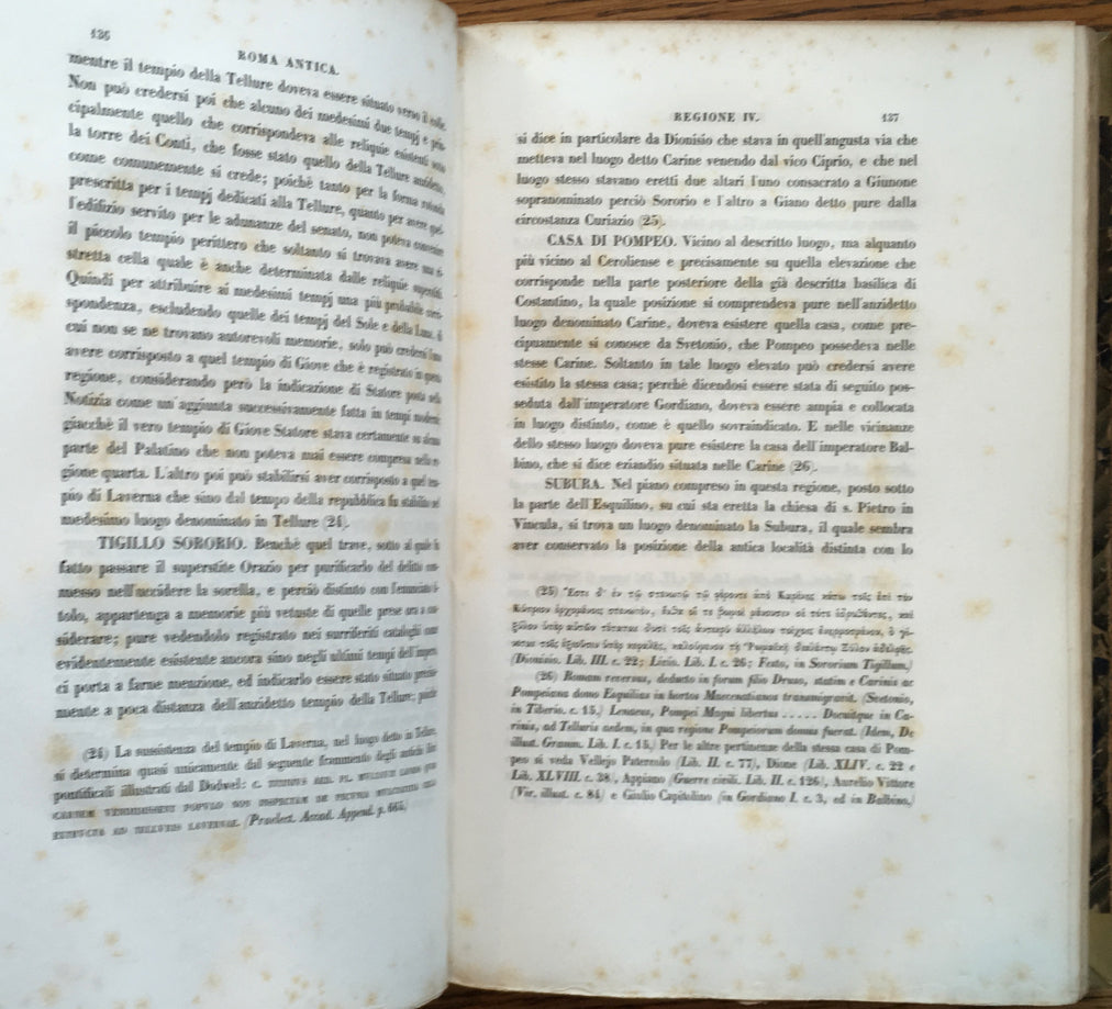 Indicazione Topografica di Roma Antica in Corrispondenza dell'Epoca Imperiale, Quarta Edizione
