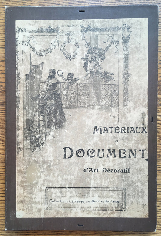 Materiaux et Documents d'Art Decoratif. Collections Celebres de Meubles Anciens en bois Sculpte des Expositions de Blois et d'Orleans. Styles Gothique, Renaissance, Henri II, Louis XIII, Louis XIV, Louis XV, Louis XVI, 32 planches