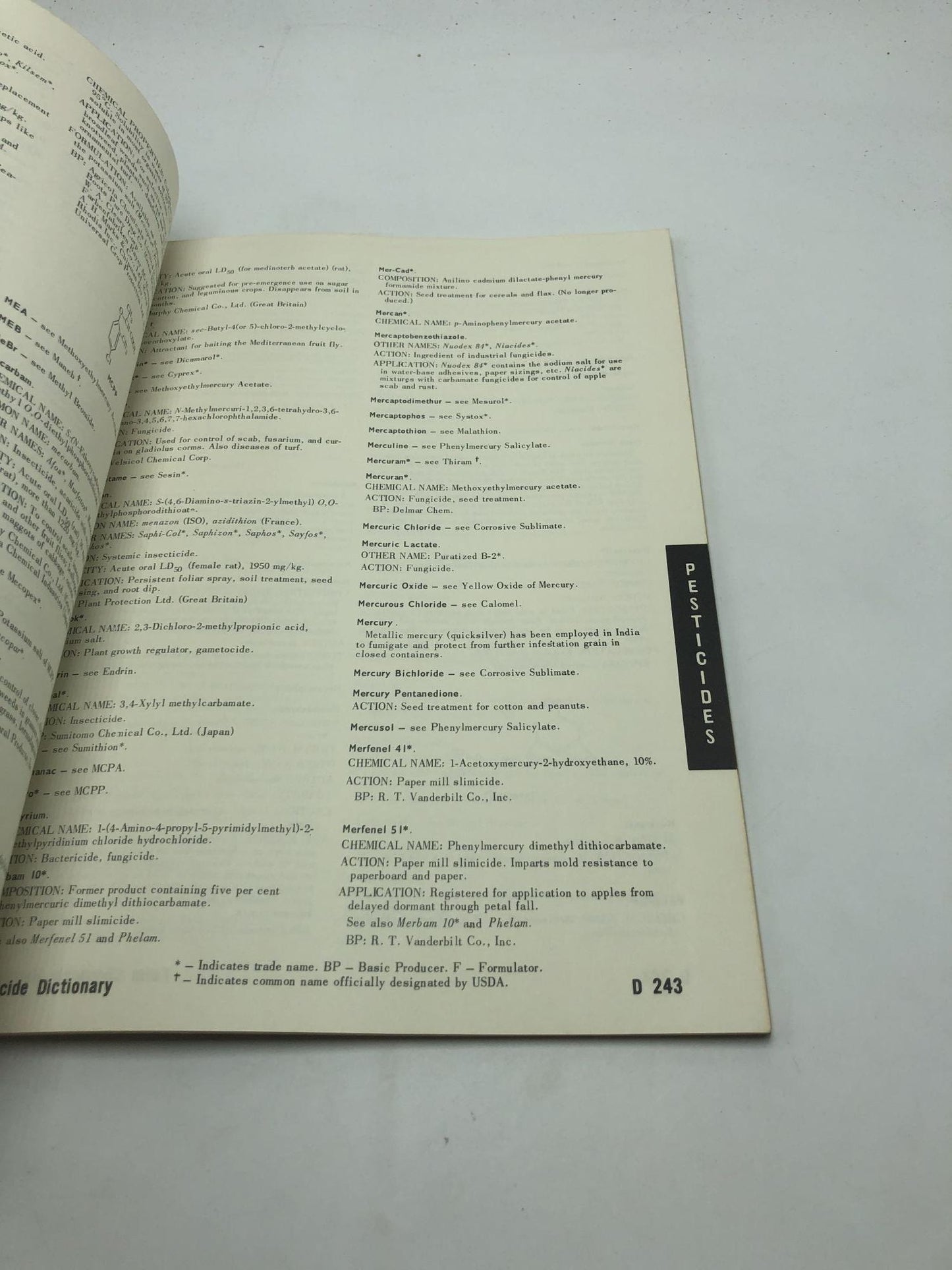Pesticide Dictionary
