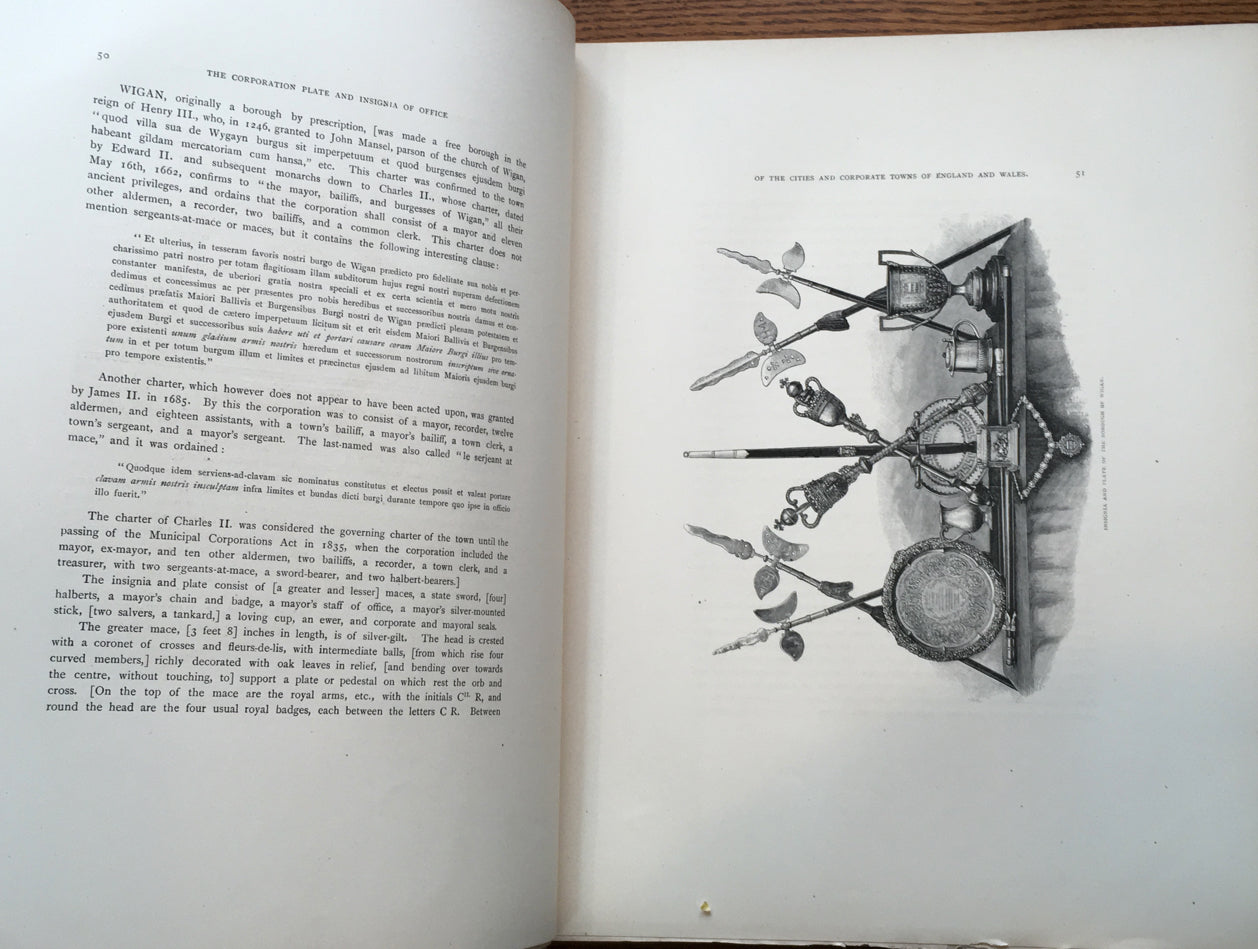 The Corporation Plate and Insignia of Office of the Cities and Towns of England and Wales, complete set in 2 volumes (Volume 1, Anglesey to Kent / Volume 2, Lancashire to Yorkshire)
