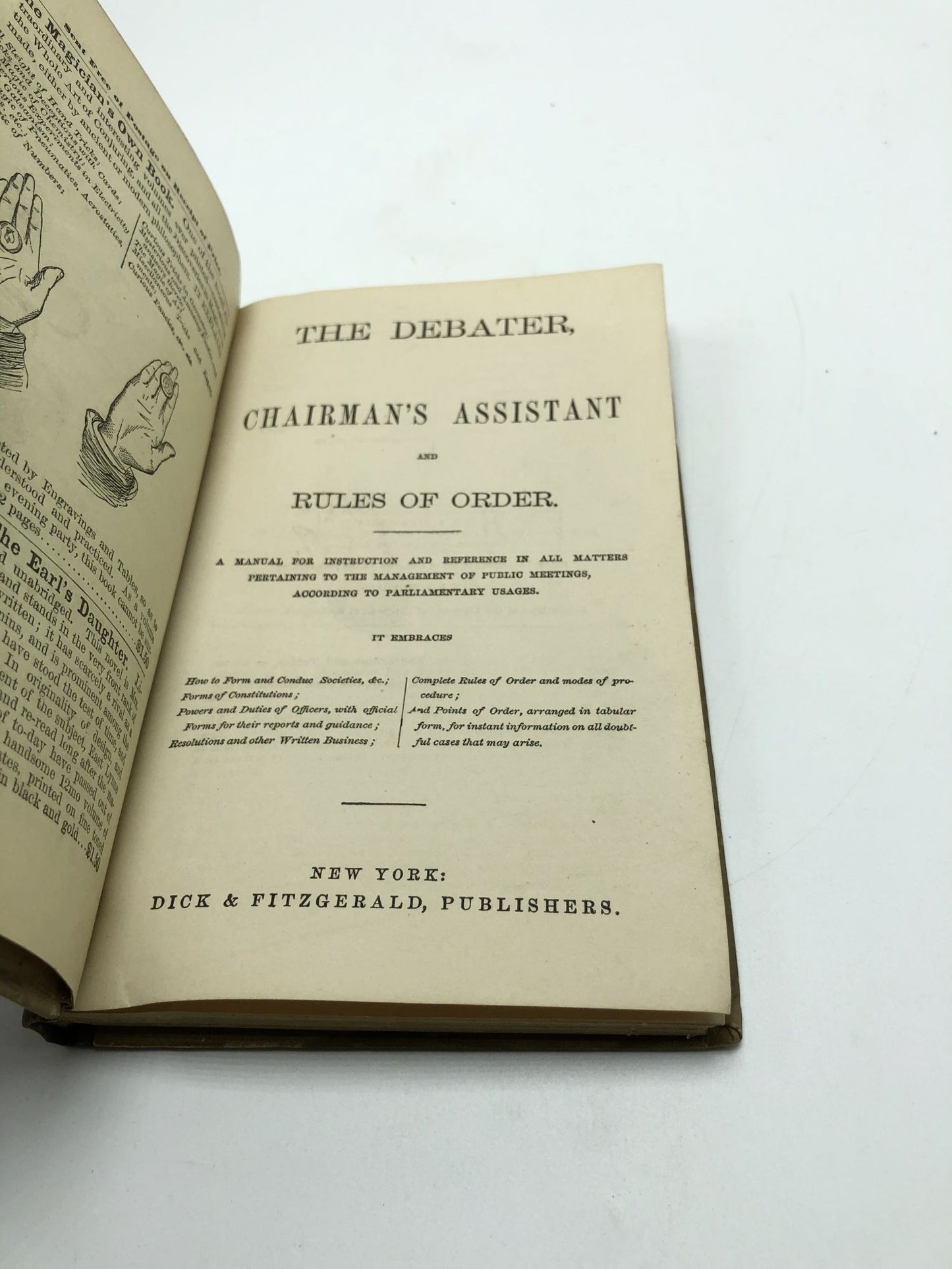 The Debater, Chairman's Assistant and Rules of Order