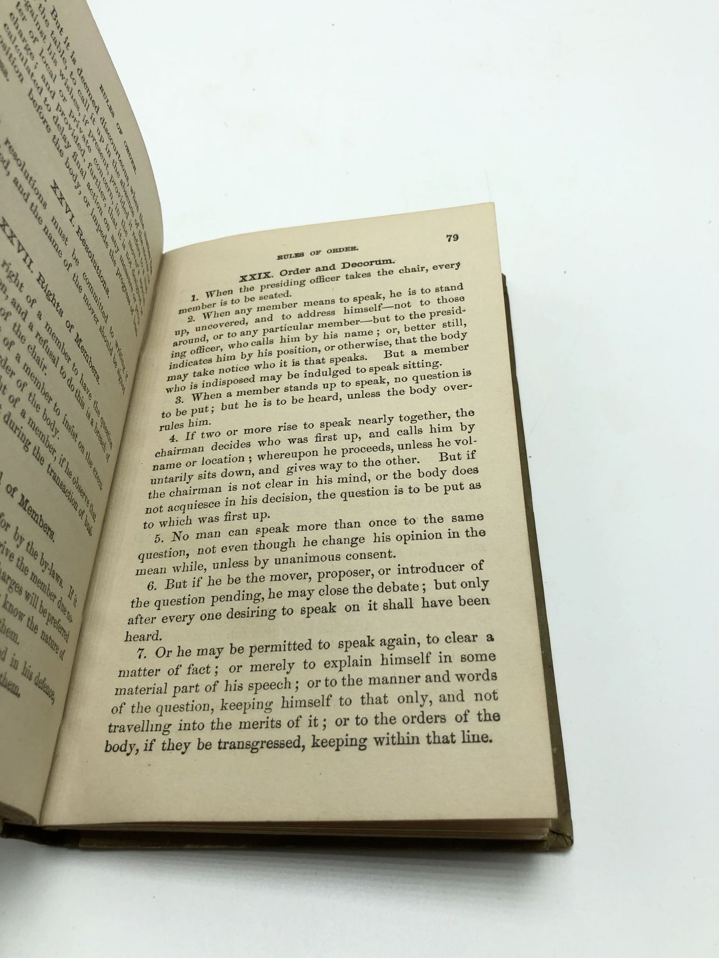 The Debater, Chairman's Assistant and Rules of Order