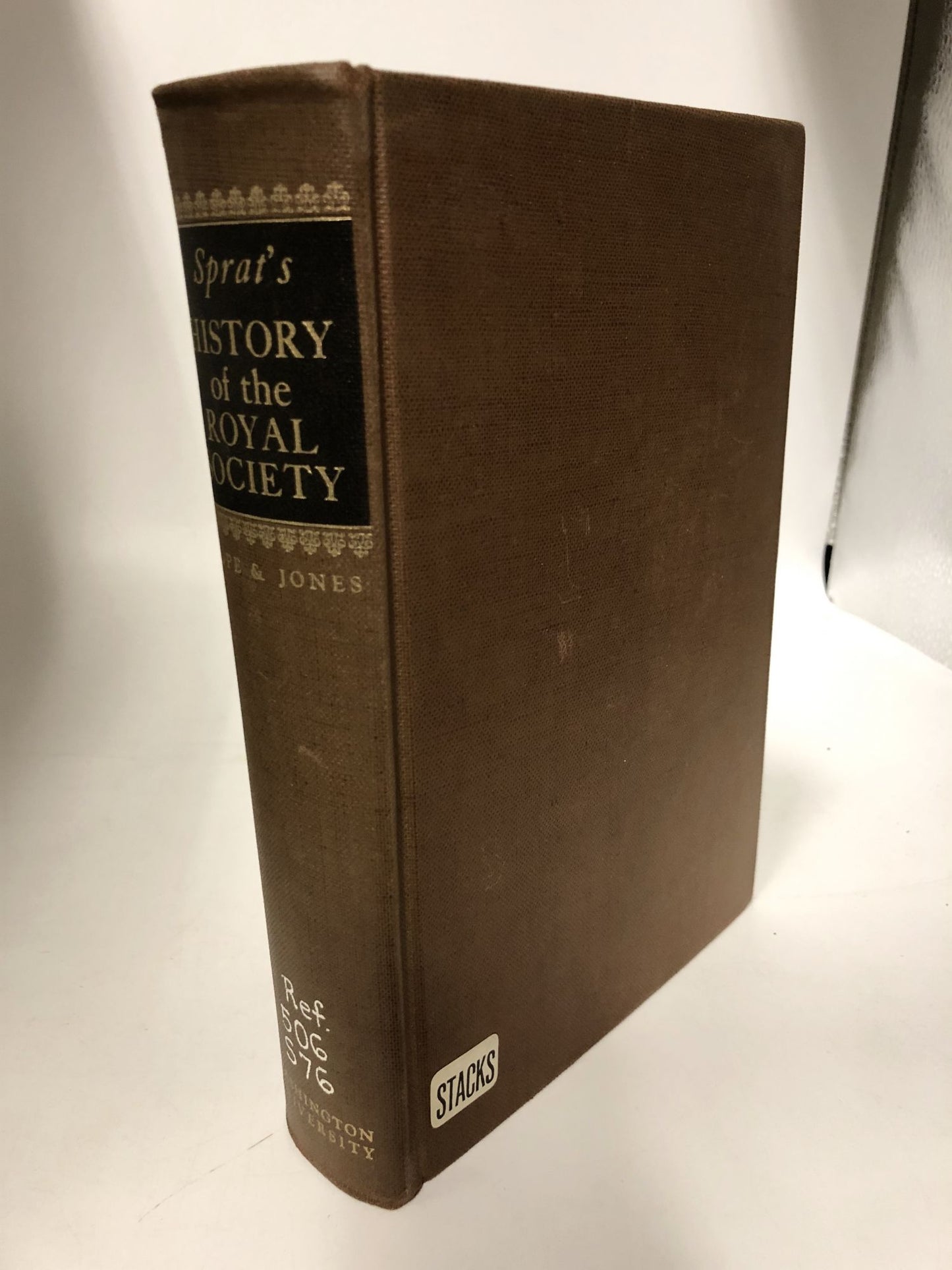 History of the Royal Society (Washington University Studies)
