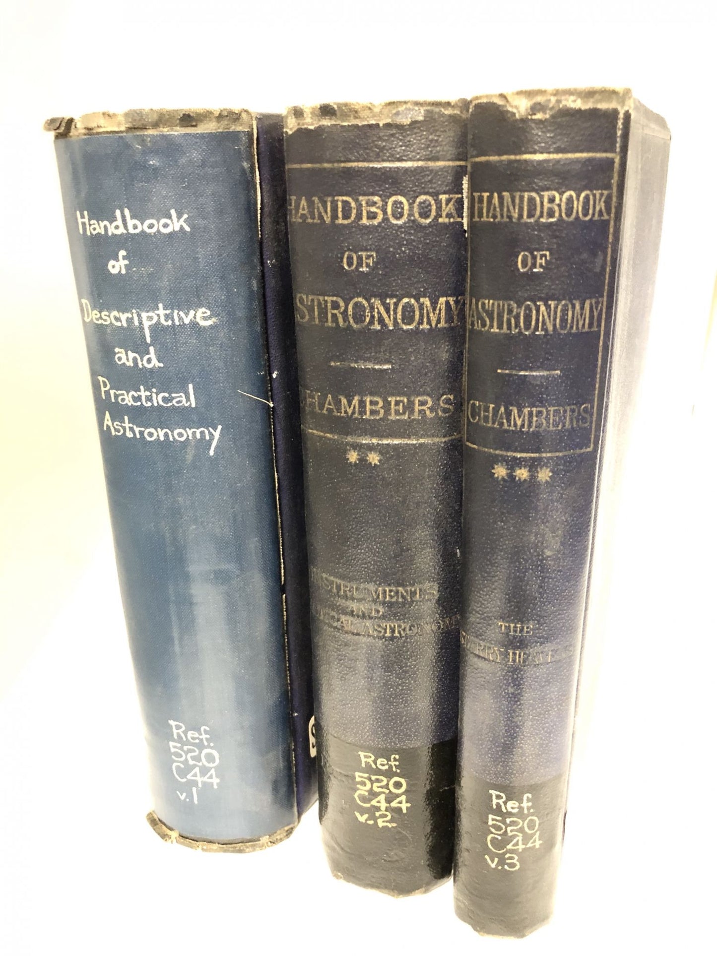 A Handbook of Descriptive and Practical Astronomy. (3 Volumes) Volume I. The Sun, Planets, and Comets; Volume II. Instuments and Practical Astronomy; Volume III. The Starry Heavens
