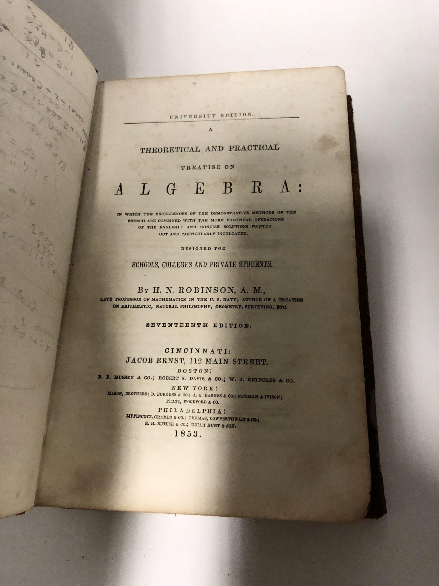 A Theoretical and Practical Treatise on Algebra