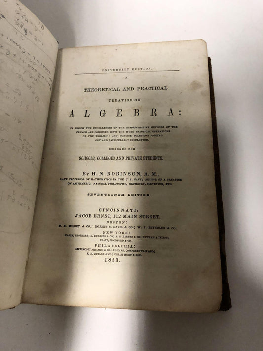 A Theoretical and Practical Treatise on Algebra