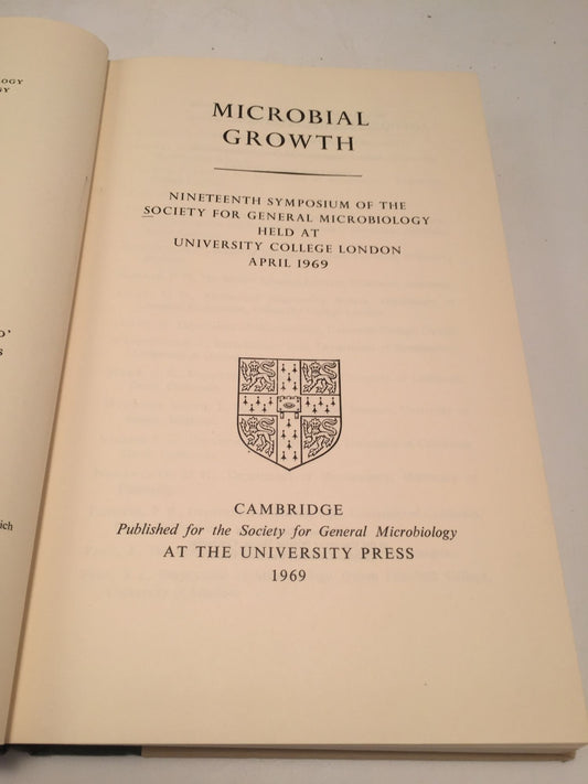 Microbial Growth: Nineteenth Symposium of the Society for General Microbiology