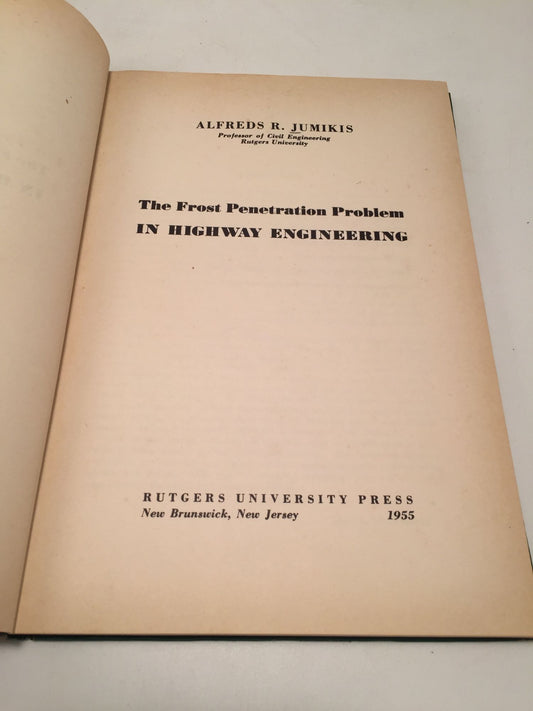 The Frost Penetration Problem In Highway Engineering