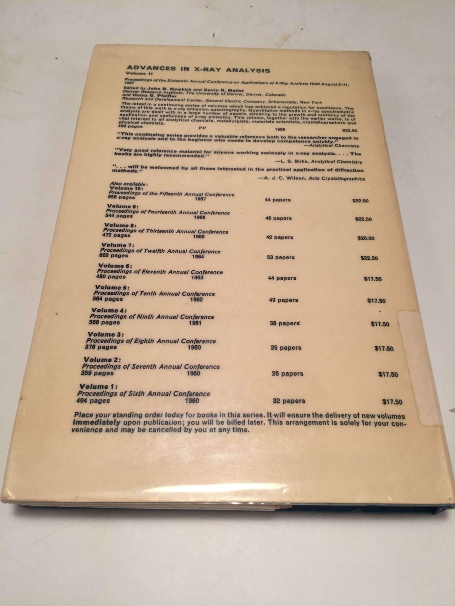Principles of X-Ray Metallurgy