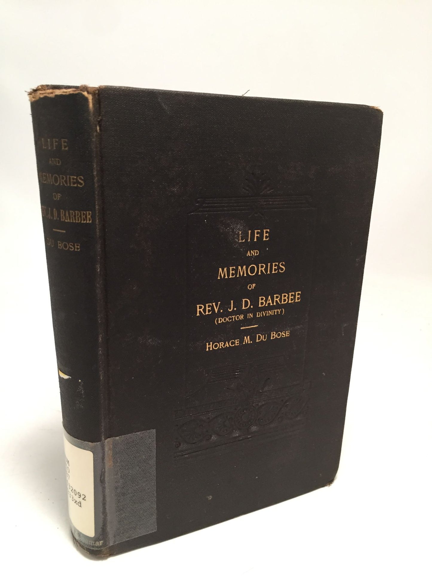 Life and Memories of Rev. J. D. Barbee (Doctor in Divinity)