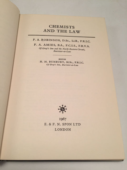 Chemists and the Law