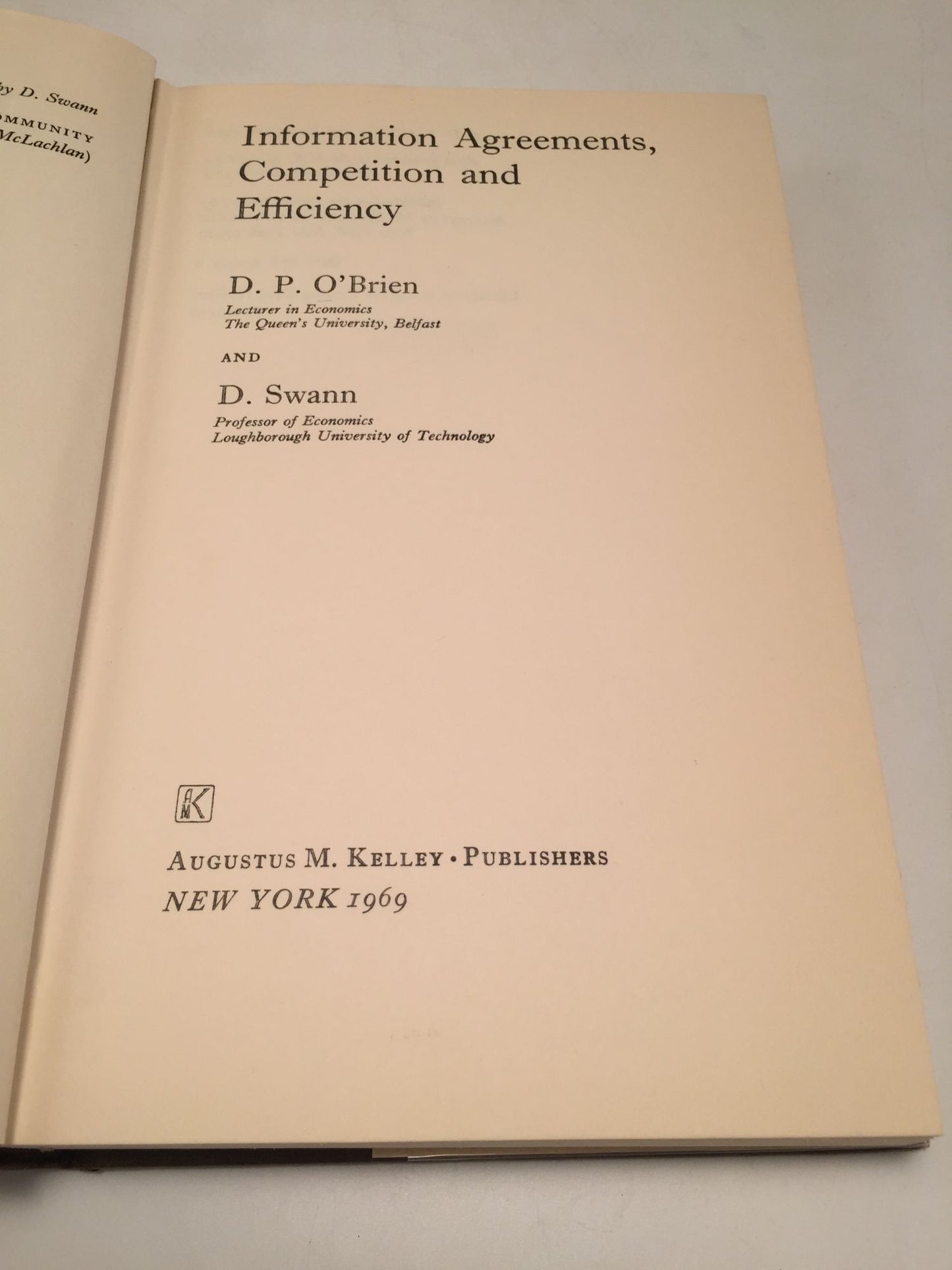 Information Agreements, Competition, and Efficiency