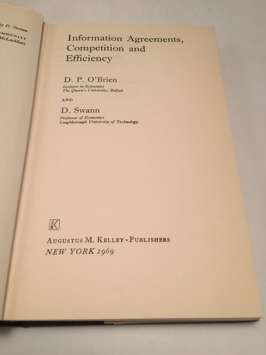 Information Agreements, Competition, and Efficiency
