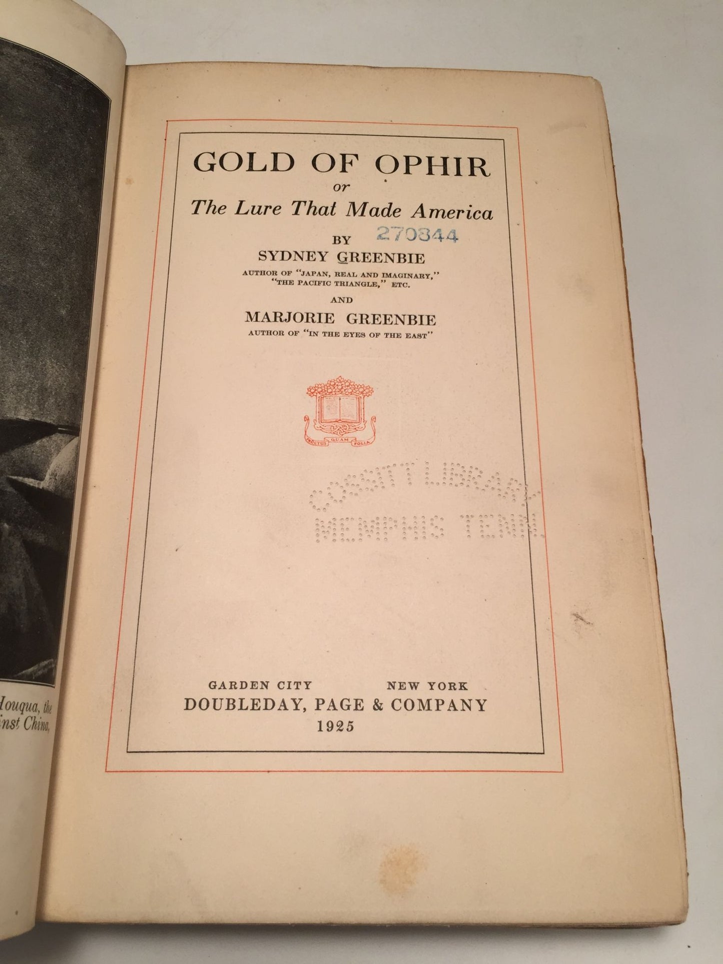 Gold of Ophir, or the Lure That Made America