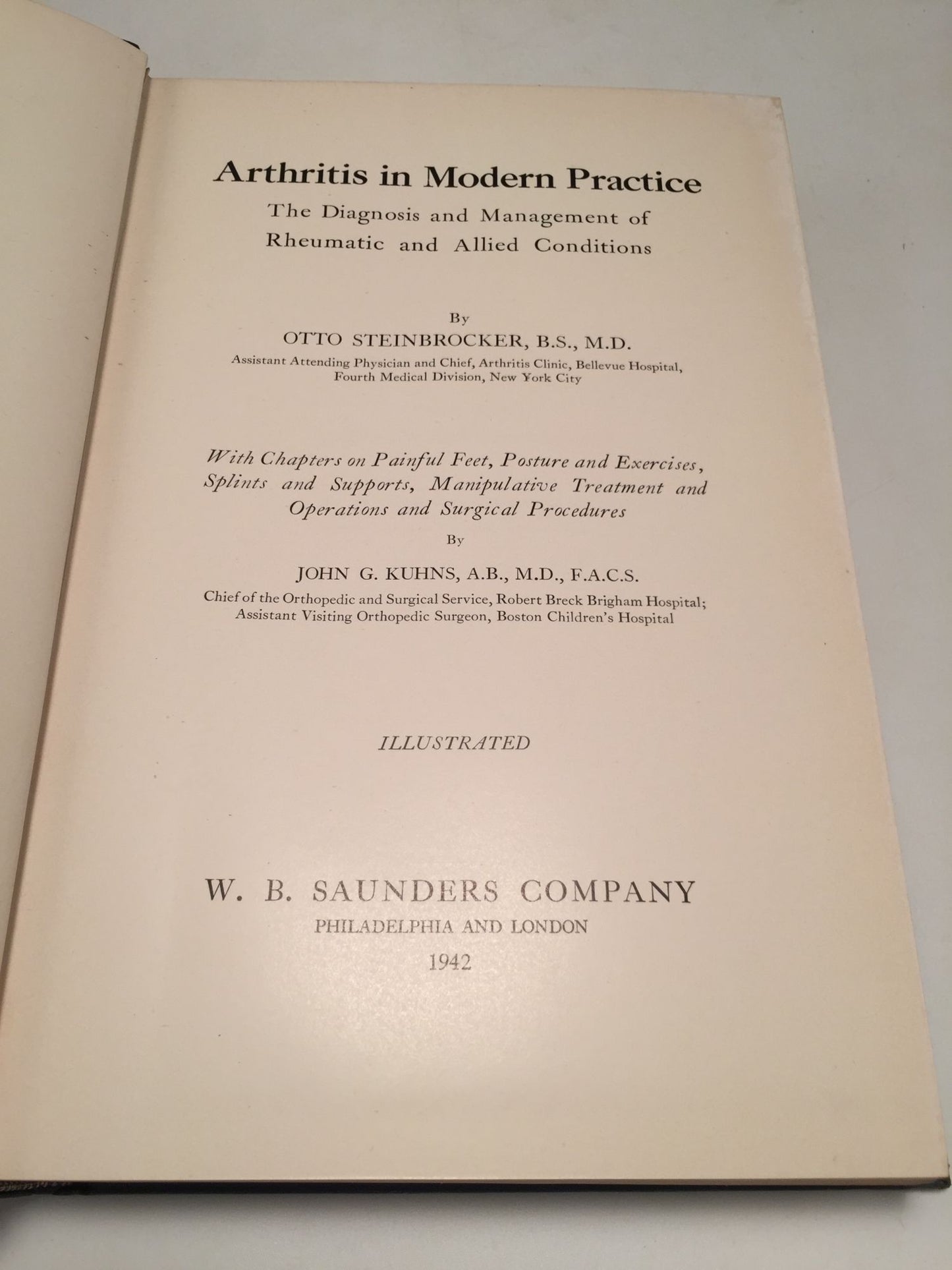 Arthritis in Modern Practice: The Diagnosis and Management of Rheumatic and Allied Conditions