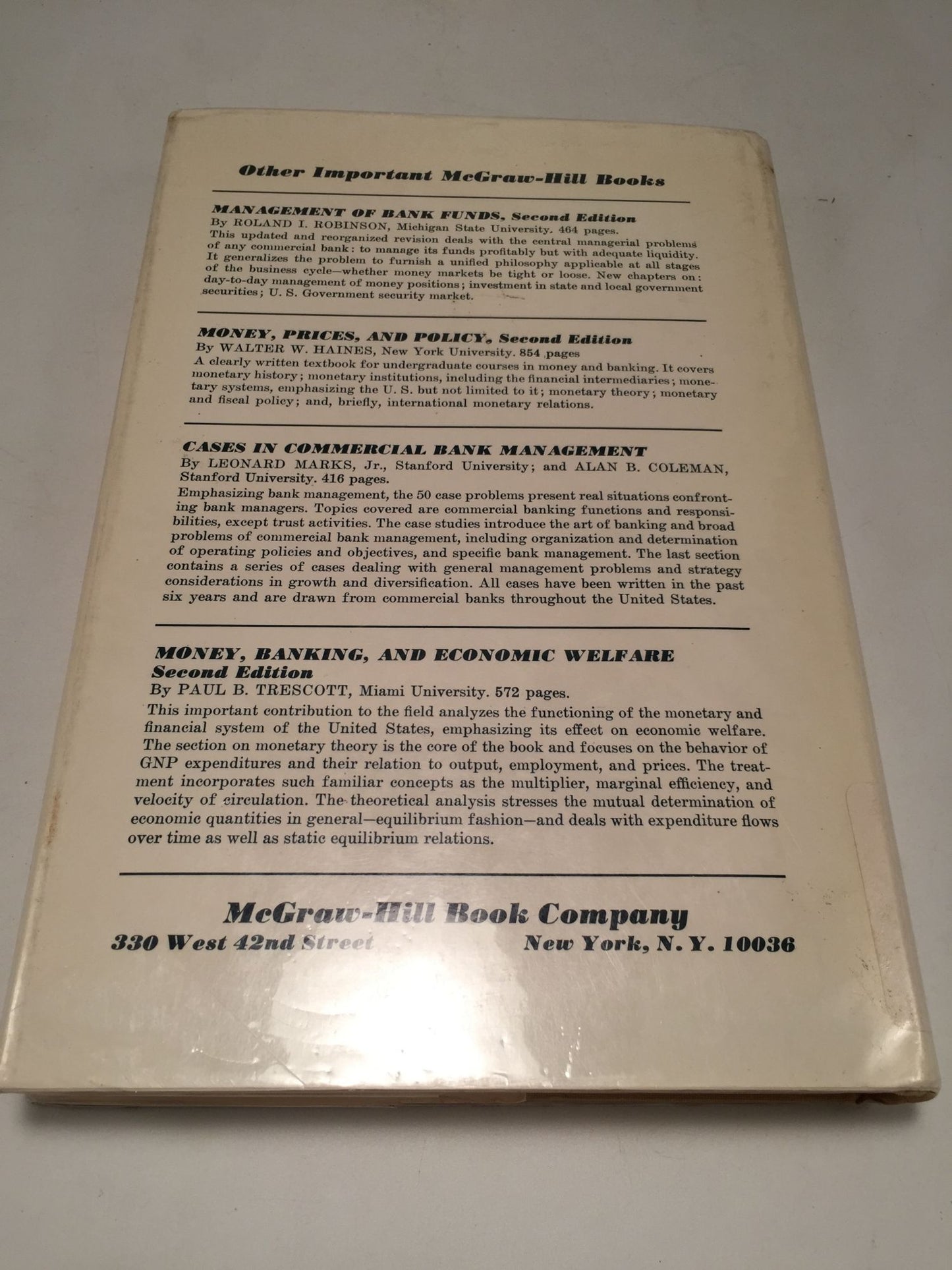Money and Capital Markets