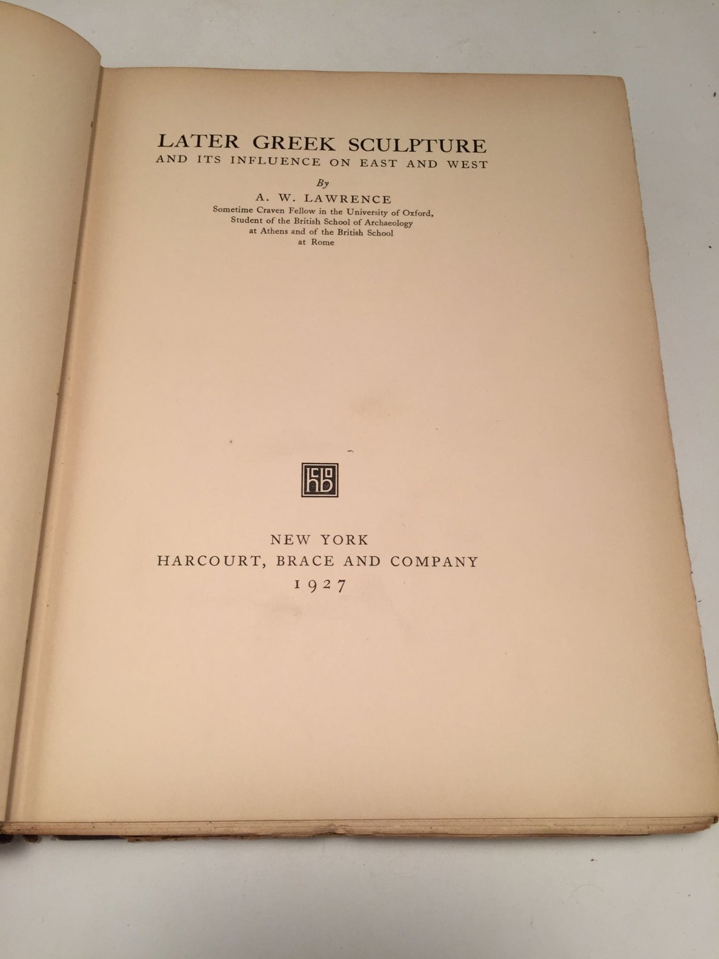 Later Greek Sculpture and its Influence on East and West