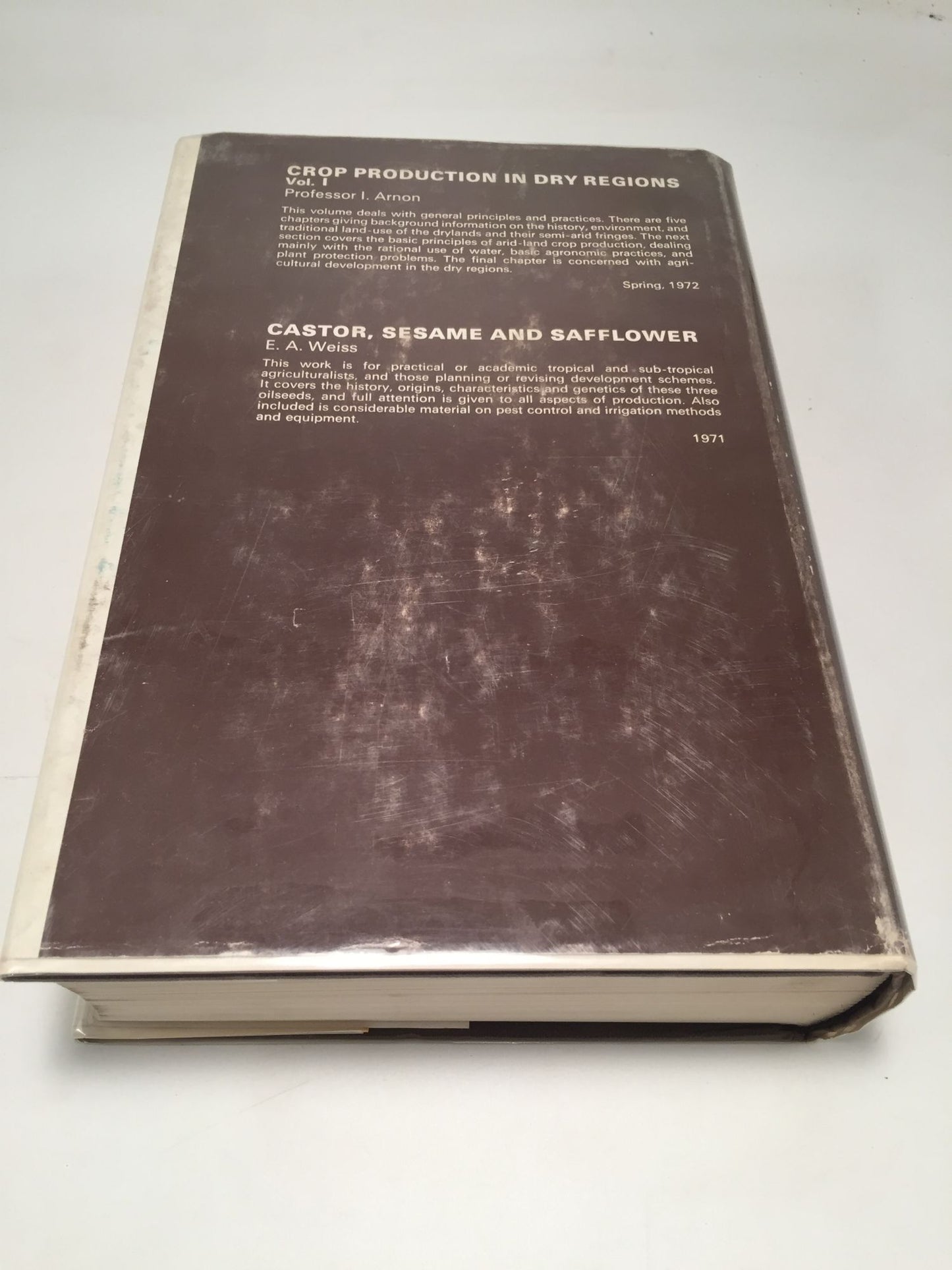Crop Production in Dry Regions: Systematic Treatment of the Principal Crops (Volume 2)