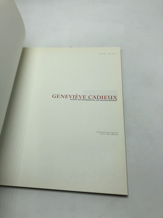 Geneviève Cadieux (Musée Departmental de Rochechouart)