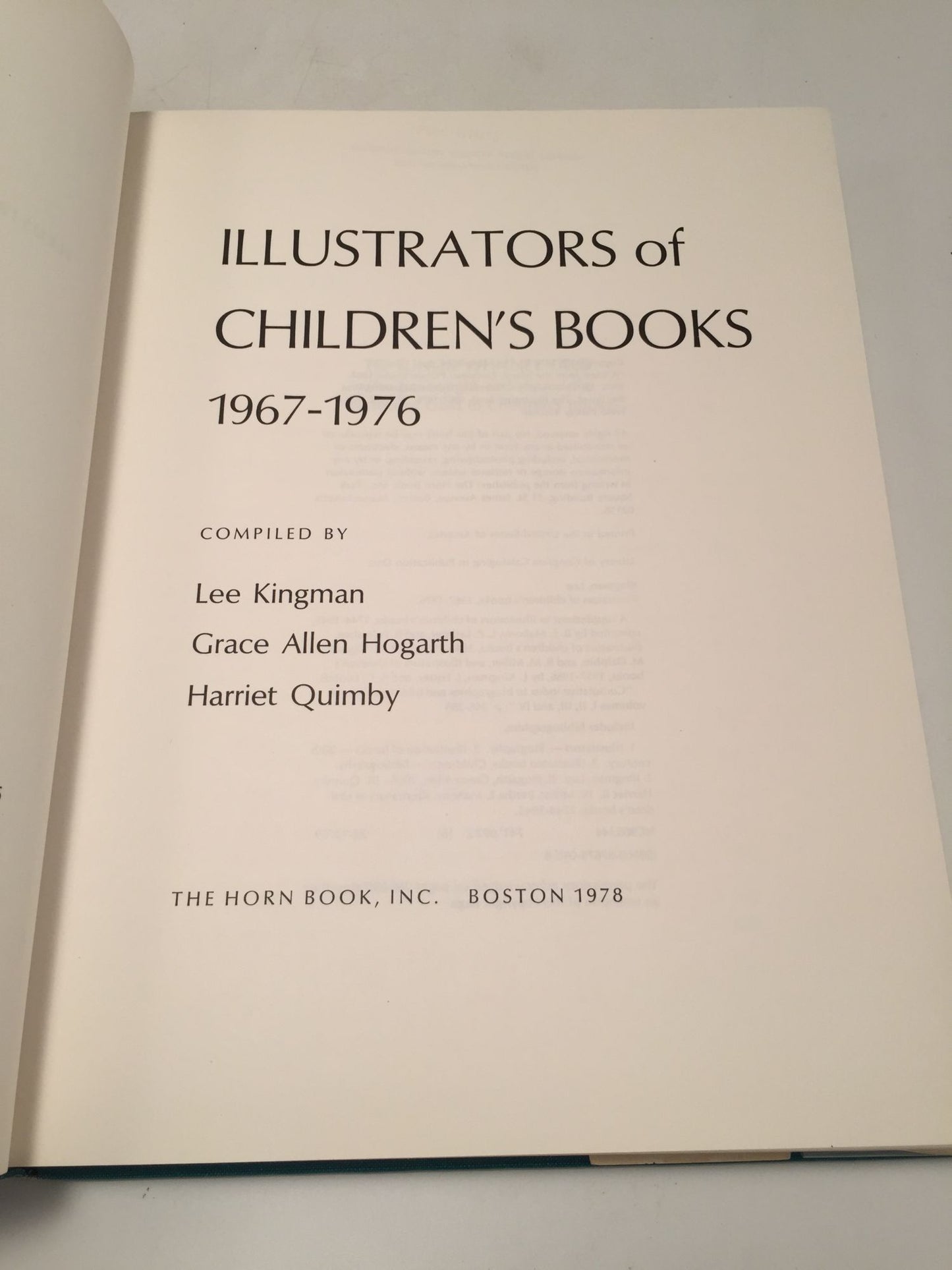 Illustrators of Children's Books 1967-1976