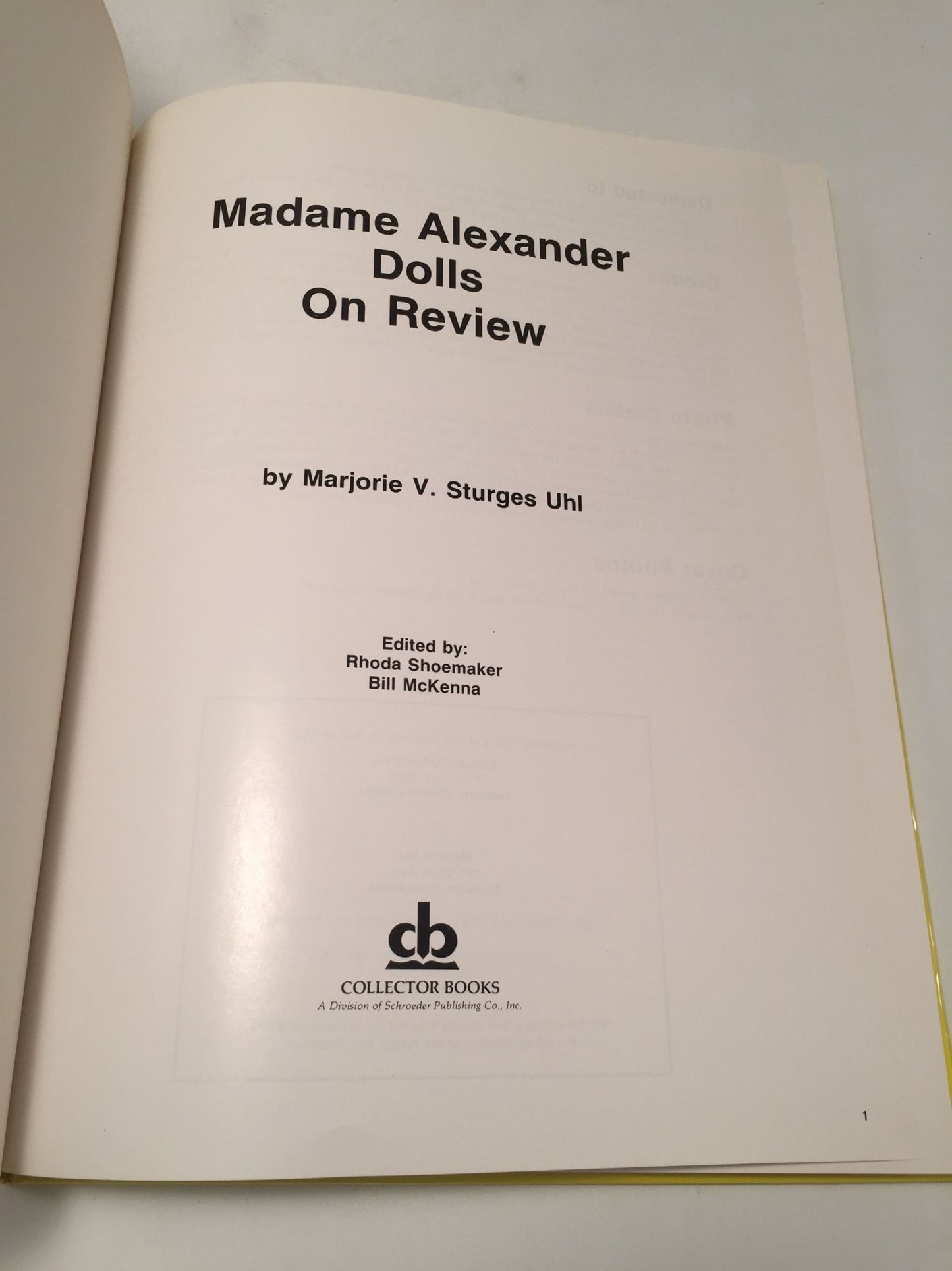 Madame Alexander Dolls on Review