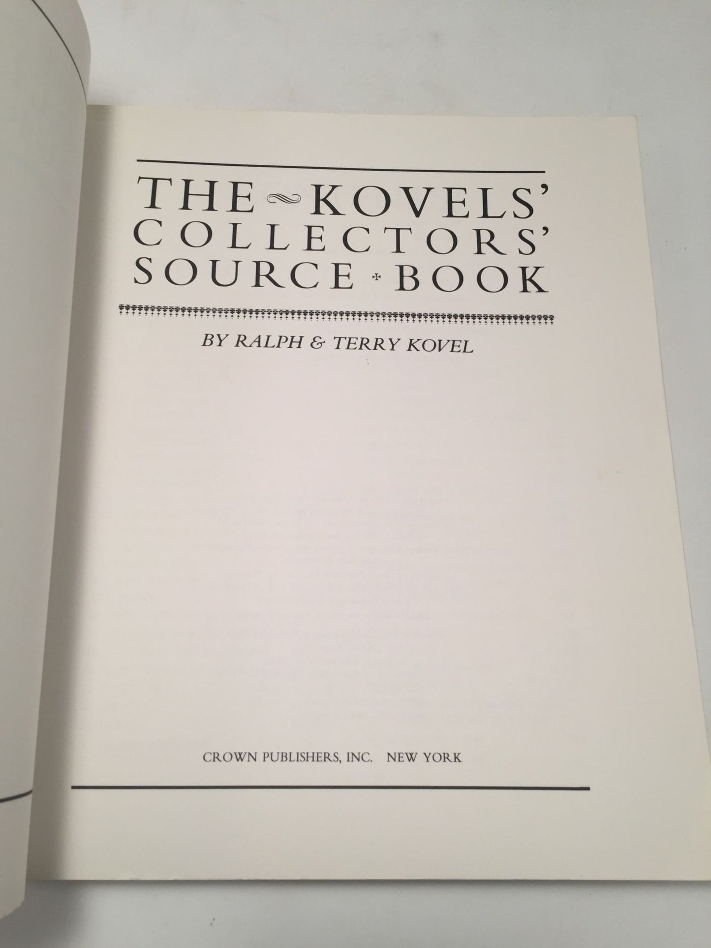 The Kovels' Collectors' Source Book