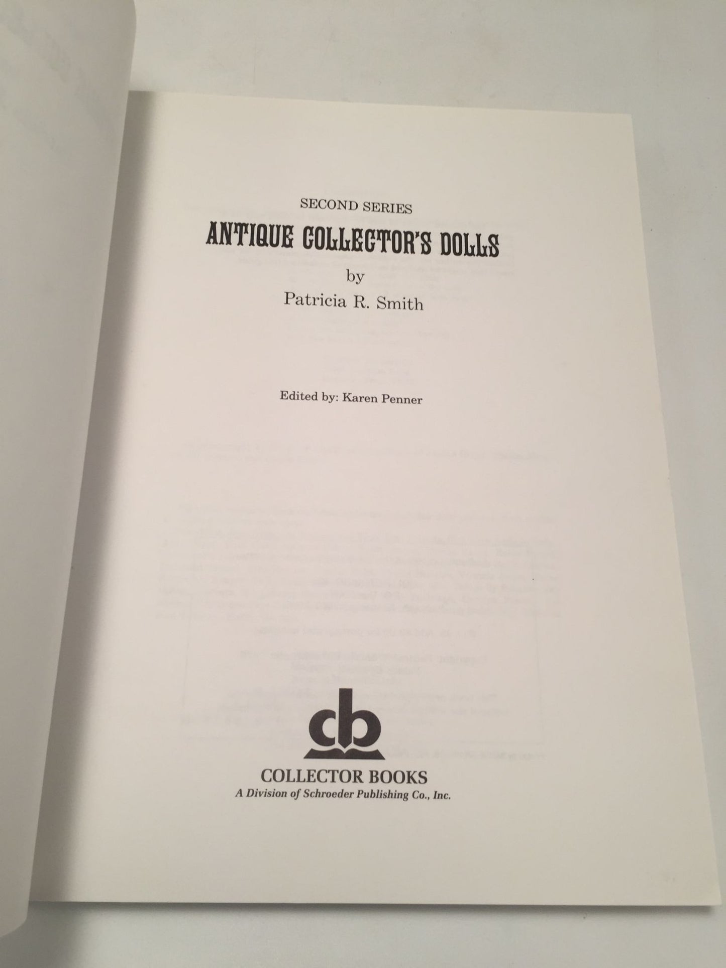 Antique Collector's Dolls: Second Series