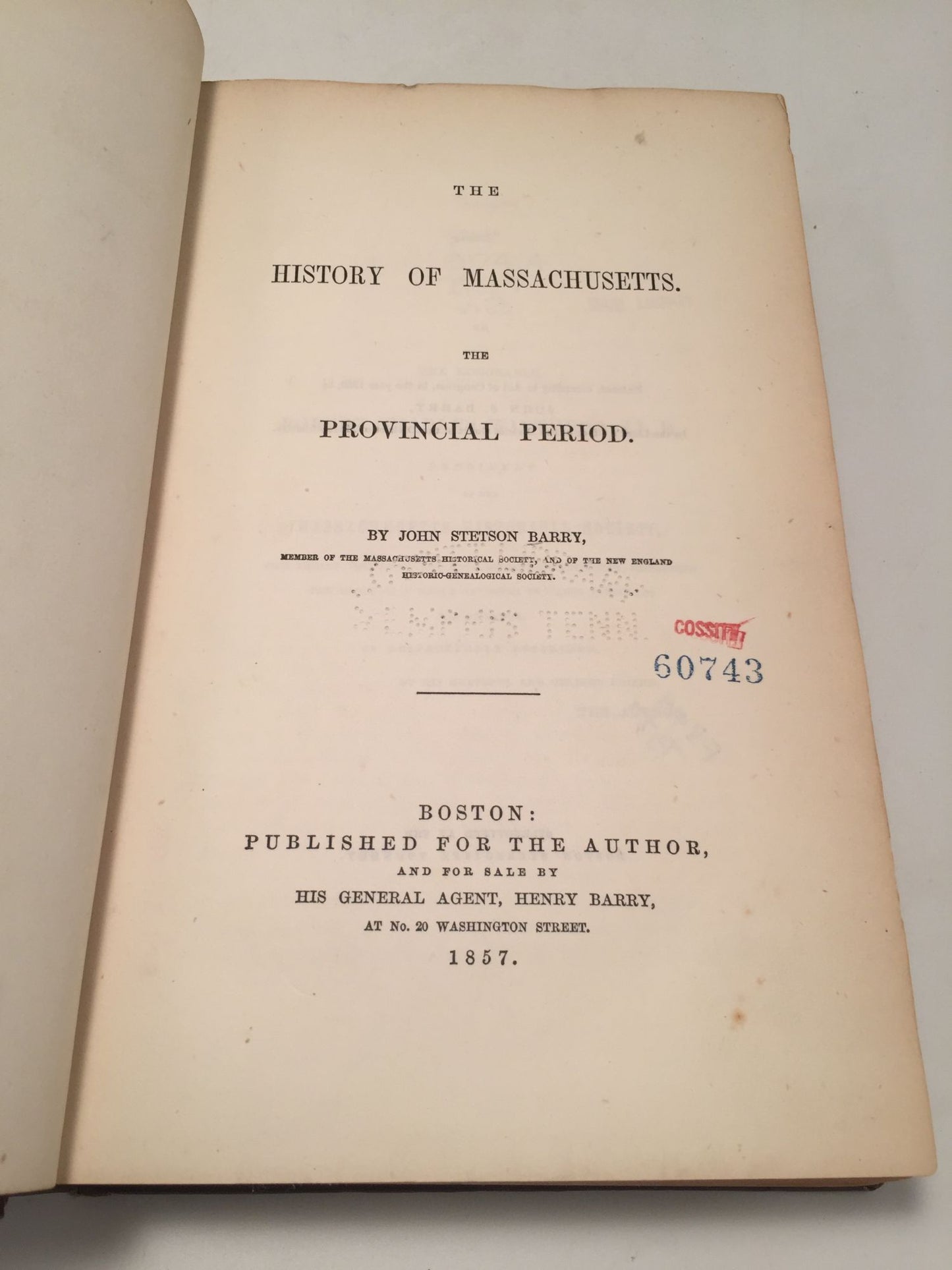 The History of Massachusetts: The Provincial Period