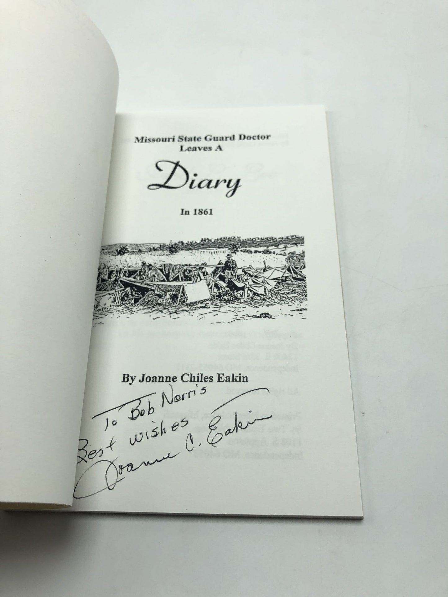 Missouri State Guard Doctor Leaves A Diary In 1861