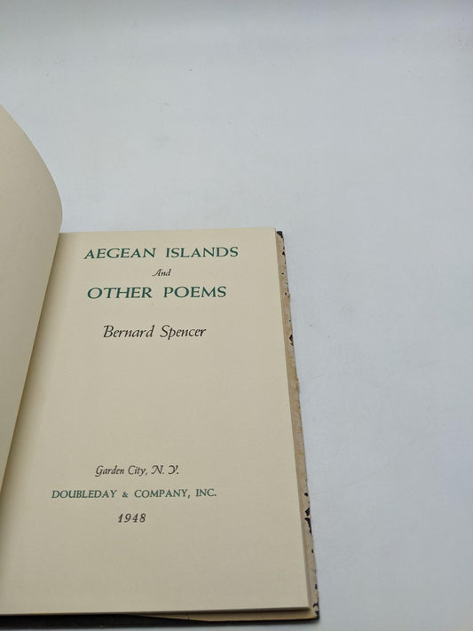 Aegean Islands And Other Poems