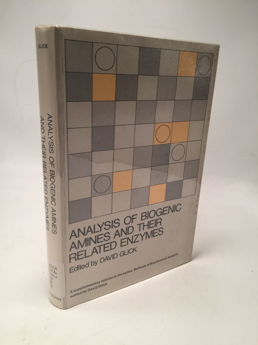 Methods of Biochemical Analysis: Analysis of Biogenic Amines and Their Related Enzymes (Supplemental Volume)