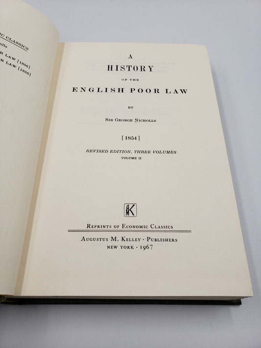 A History Of The English Poor Law (Volume 2)
