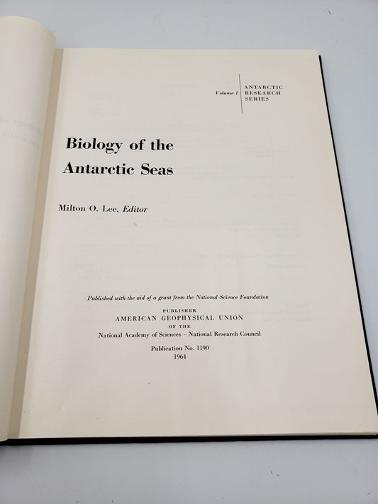 Biology of the Antarctic Seas I (Antarctic Research Series Volume 1)