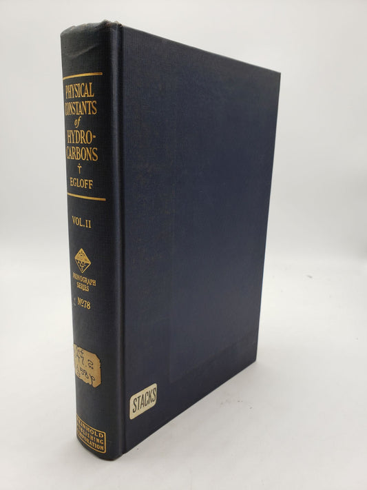 Physical Constants of Hydrocarbons: Cyclanes, Cyclenes, Cyclynes, and Other Alicyclic Hydrocarbons (Volume 2)
