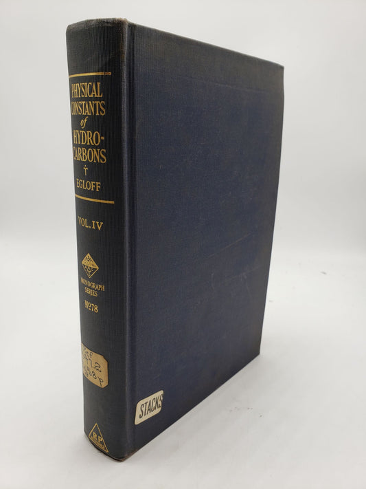 Physical Constants of Hydrocarbons: Polynuclear Aromatic Hydrocarbons (Volume 4)