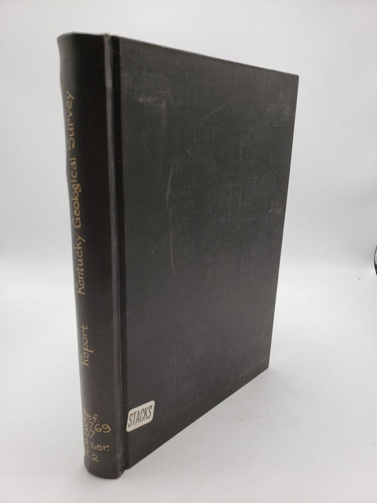Geological Survey of Kentucky: Chemical Analyses (Volume 1, Part 2)
