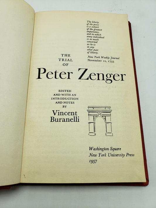 The Trial of Peter Zenger