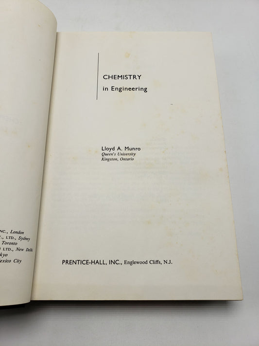 Chemistry in Engineering