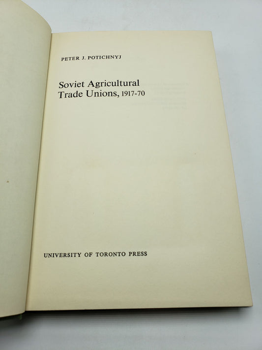 Soviet Agricultural Trade Unions 1917-70