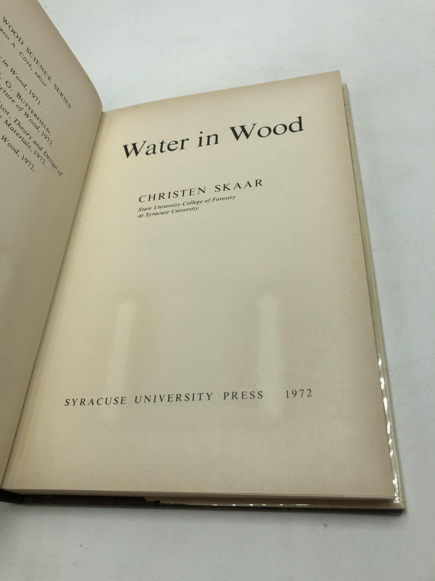 Water in Wood