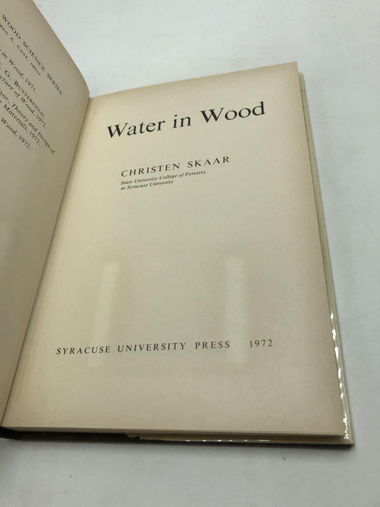 Water in Wood